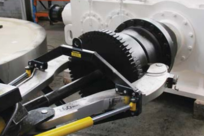 大型齿轮箱靠边轮拆卸