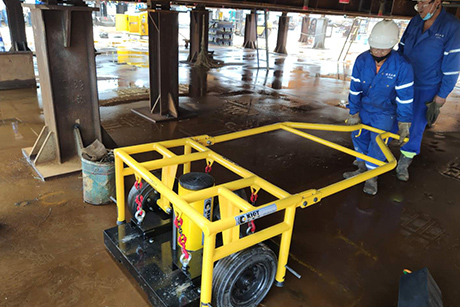 钻井平台模块同步顶升称重